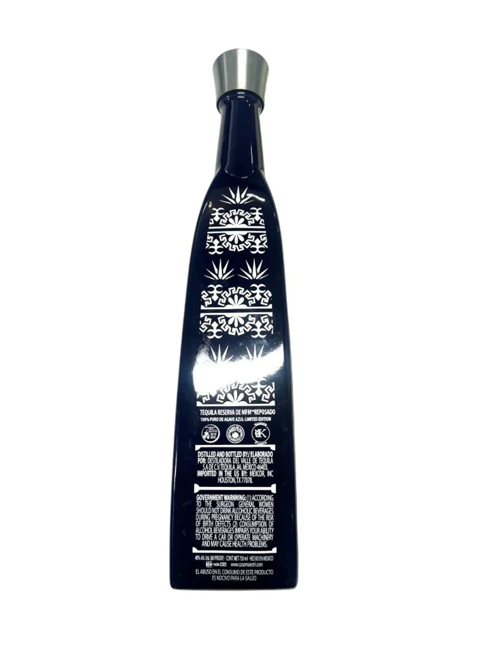 Empty Casa Maestri Reserva de MFM Reposado bottle